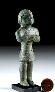 Ancient Iberian Bronze Figure w/ Crossed Hands