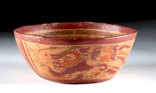 Mayan Pottery Polychrome Bowl