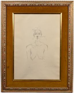 Alberto Giacometti 'Buste II' Lithograph