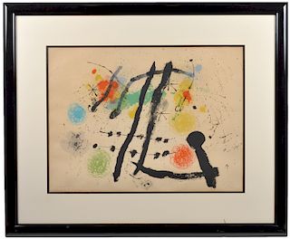 Joan Miro Color Lithograph on Paper