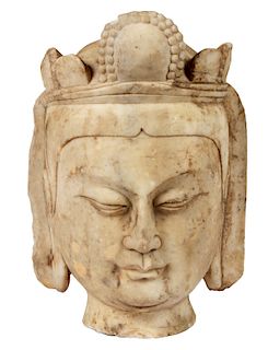 Early Marble Buddha Head