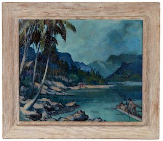 Franz Josef Bolinger 'Tahitian Water' O/C