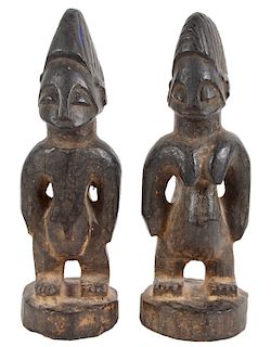 Pr. African Yoruba Twin Figures 'Ibeji'