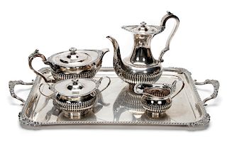 English Five Piece Sterling Tea & Coffee Service