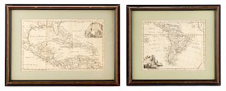 Collection of 2 Thomas Jefferys Maps, circa 1772