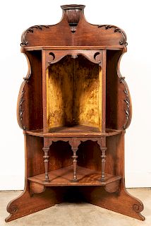 Adams Style Mahogany Corneer Cabinet