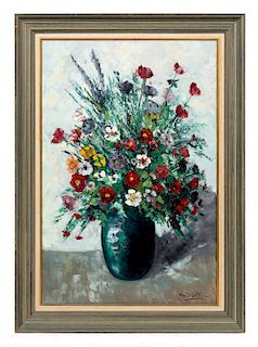 Marc Ottee, Still Life of Flowers, Signed