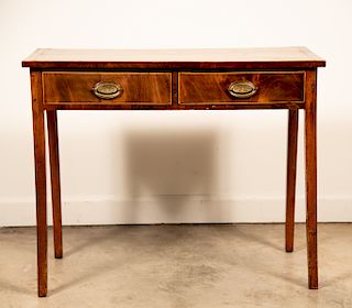 Federal Style Inlaid Small Two Drawer Table