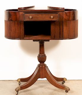 19th c. Federal Style Mahogany Work Table