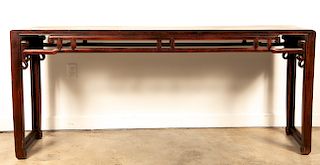 Chinese Hardwood Altar or Console Table, 19th C