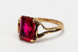 10k Gold & Ruby Ring
