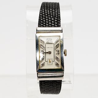Hamilton Platinum & Diamond Wrist Watch