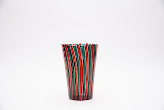 Italian Gio Ponti for Venini "A Canne" Vase, 9.25"