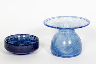 Warff for Kosta Boda Art Glass Vase & Bowl