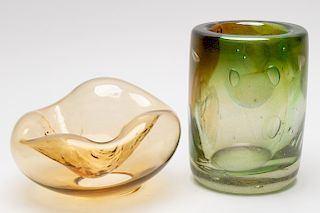 Leon Applebaum, Cylindrical Vase and Bowl
