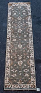 Hand Woven Oushak Rug or Carpet, 2' 7" x 10'