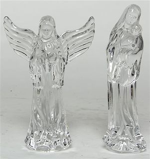 Two Waterford Figural Groups, Height of tallest 7 inches.