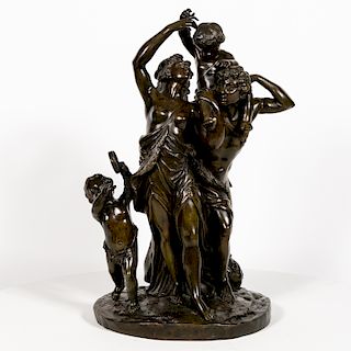 After Clodion, Bronze Figural Sculpture