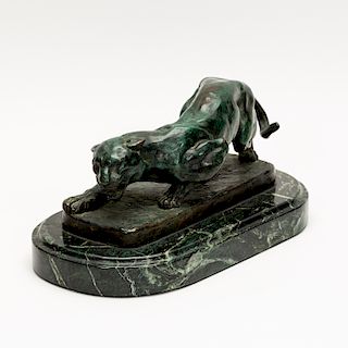 After Antoine-Louis Barye, Bronze Panther