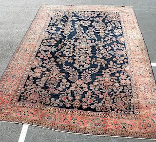 Hand Woven Sarouk Rug or Carpet, 11' 8" x 18' 9"