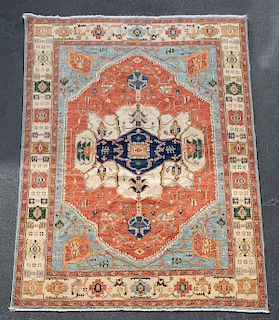 Hand Woven Serapi Rug or Carpet, 9' 2" x 11' 10"