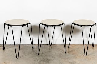 Attr. to Florence Knoll, Three Stacking Stools