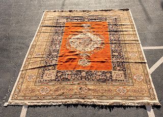 Hand Woven Tabriz Rug or Carpet, 13' 4" x 10' 1"