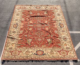 Hand Woven Persian Kazak Rug or Carpet, 9' x 12'