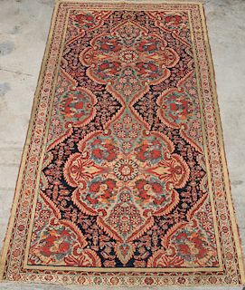 Hand Woven Soumak Rug or Carpet, 9' 7" x 5' 3"