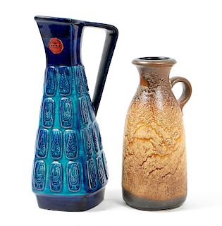 2 MCM Vases;  Bay Keramik & Scheurich Keramik