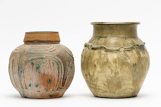 Two MCM American Studio Pottery Vases