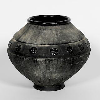Alvino Bagni for Raymor Sgraffito Pottery Vase