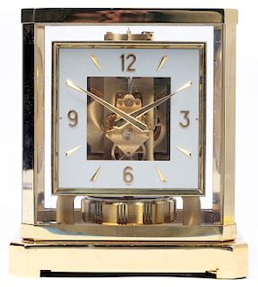 Jaeger LeCoultre Brass & Glass Atmos Clock