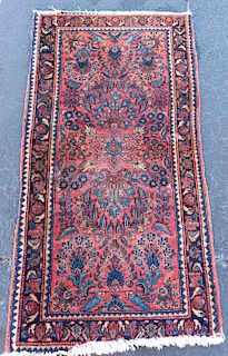 Small Hand Woven Sarouk Rug or Carpet