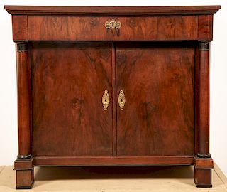 Neoclassical Style Stained Wood Cabinet