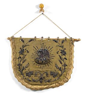Ecclesiastical Embroidered Silk Hanging