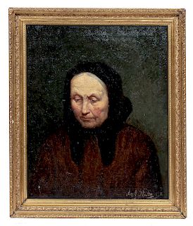 Axel Theodor Kulle, Signed 1908 Swedish Portrait
