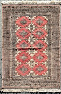 Hand Woven Bokhara Rug or Carpet, 6' 2" x 4' 1"