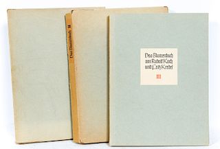 3 Vol. Set "Das Blumenbuch" Plates/Books