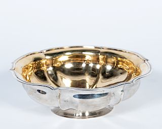 Russian Gilt Silver Footed Bowl, St. Petersburg