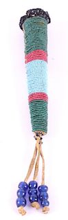 Sioux Fully Beaded Awl Case c. 1890