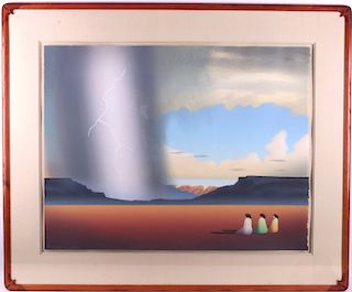 R.C. Gorman "Thunderstorm" Lithograph, 1983