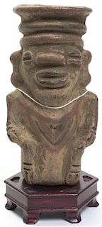 A Pre-Columbian Style Figure, Height of figure 5 5/8 inches.