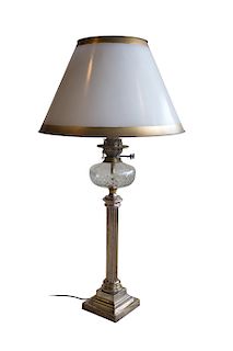 Antique English Victorian Banquet Lamp