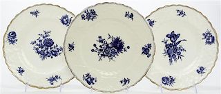 Fifteen English Porcelain Plates, Diameter 9 1/2 inches.