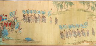 Important Scroll After Qiu Ying, Scene of Zixushanglin