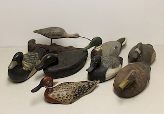 Lot of 8 Antique Duck Decoys