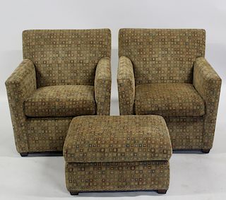 Maurice Villency Pair of Upholstered Chairs