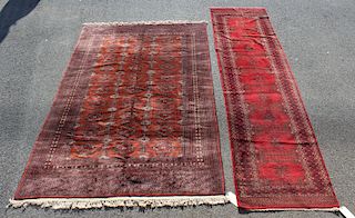 Vintage & Finely Hand Woven Runner & Area Carpet.