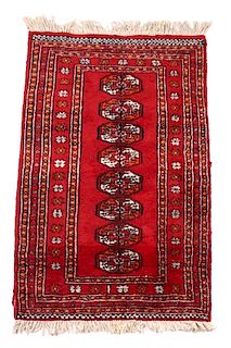 Early 1900's Bokhara Afghan Wool Rug